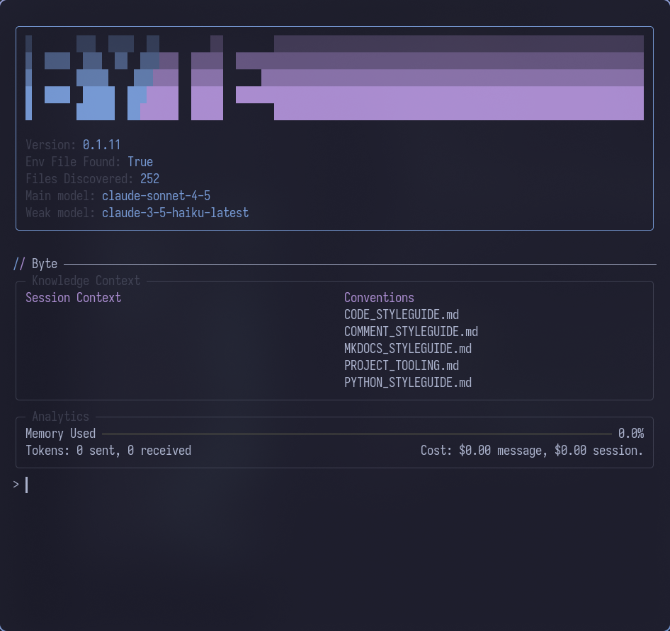 Byte Boot Screen