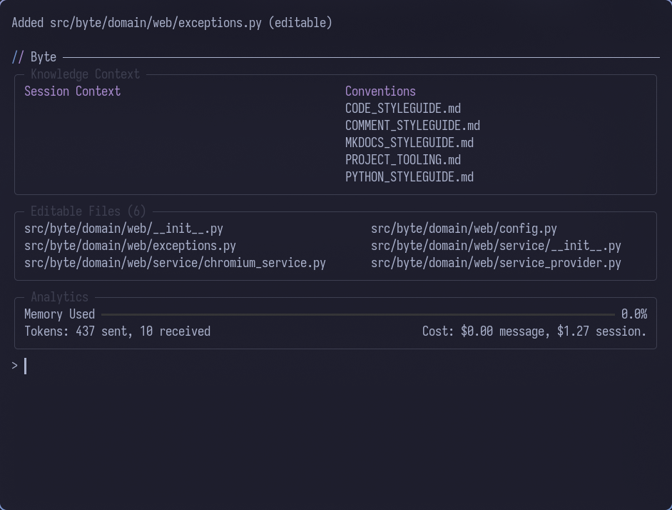 All files in the web domain added to editable context