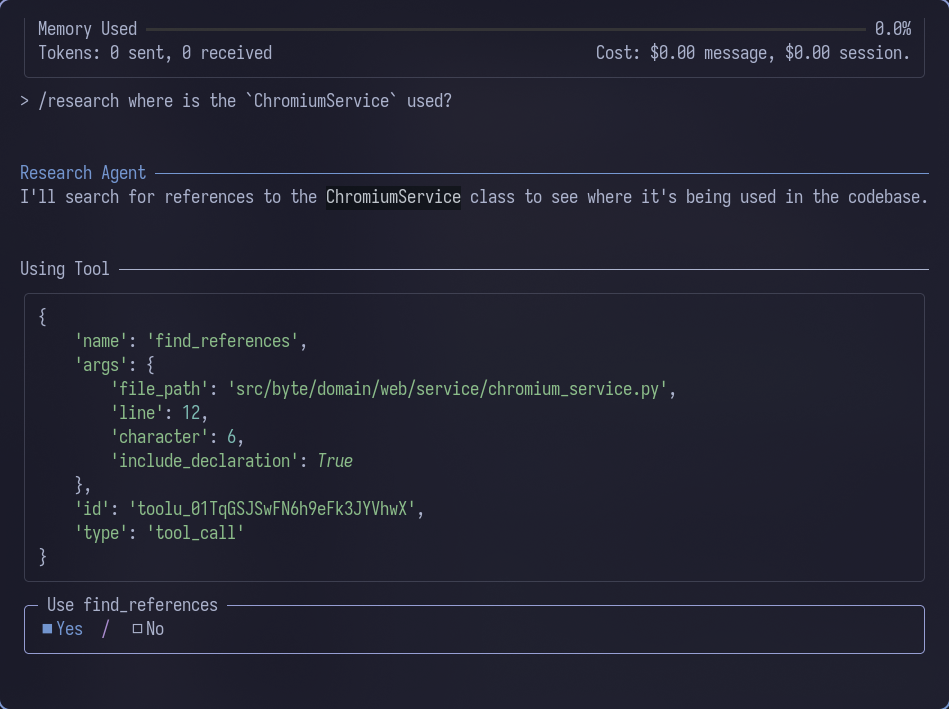 LSP integration showing hover information